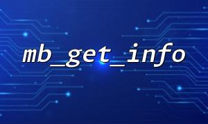 mb_get_info: Best practices for getting the current default encoding type