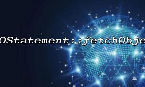 PDOStatement::fetchObject: How to use this function to return a custom object