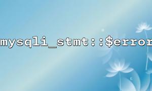 The difference between mysqli_stmt::$error and mysqli::errno and combined use techniques