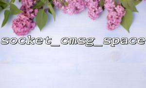 Application and potential problems of socket_cmsg_space in multi-threaded environments