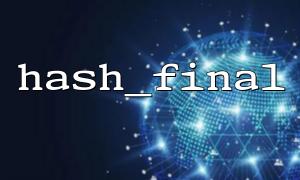 How to use hash_final to hash big data in PHP?