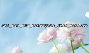 How to get more namespace information in xml_set_end_namespace_decl_handler?