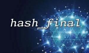 Common errors and fixes when calculating text data hash using hash_final