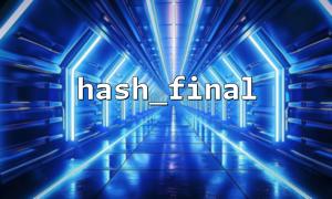 How to handle the integrity of the message when generating a signature using hash_final?