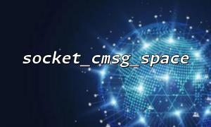 How to calculate the control message buffer space using the socket_cmsg_space function in PHP?