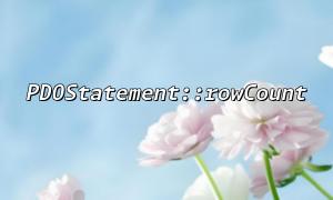 How to use PDOStatement::rowCount to determine whether the data exists under a certain condition