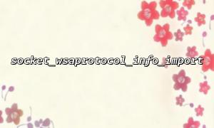 Debugging network protocols for Windows network applications using socket_wsaprotocol_info_import