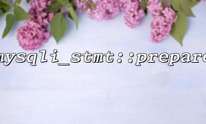 Use mysqli_stmt::prepare to implement pagination query