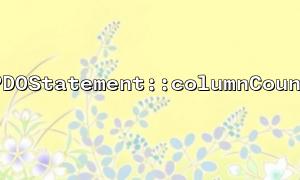 How to use PDOStatement::columnCount to obtain data with fetchColumn