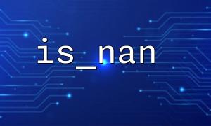 The actual use case of is_nan function: floating numerical verification