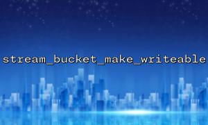 Use stream_bucket_make_writeable to read blocks of data in a stream