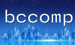 What happens when using bccomp to compare non-numeric strings?