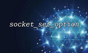 使用 socket_set_option 设置 SO_REUSEADDR 解决端口占用问题
