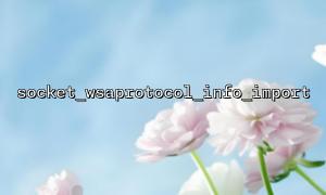 Socket_wsaprotocol_info_import의 스레드 안전 및 레이스 조건을 피하는 방법