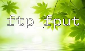 FTP_FPUT와 FTP_PUT의 차이와 선택 : 귀하의 요구에 더 적합한 것은 무엇입니까?