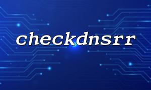 Wie überprüfe ich den MX -Datensatz eines Domänennamens mit CheckDNSRR?